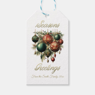 Vintage-Baumschmuck-Weihnachtsgeschenkanhänger Geschenkanhänger