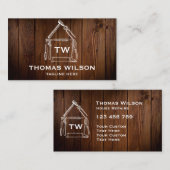 Vintage Bauweise Handyman Carpenter Tools Busi Visitenkarte (Vorne/Hinten)