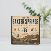 Vintage Baxter Springs Highway Heritage (Stehend Vorderseite)