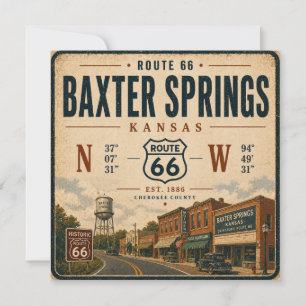 Vintage Baxter Springs Highway Heritage