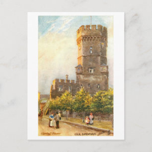 Vintage Bayenturm, Köln, Deutschland Postkarte