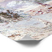 Vintage bayerische Winterweihnachtskunst Poster (Ecke)