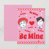 Vintage Be Mine Valentinstag-Flatcard (Vorne/Hinten)