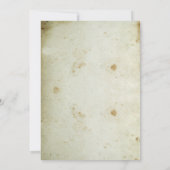 VINTAGE BEACH BRIDAL SHOWER EINLADUNGEN (Rückseite)