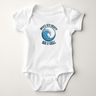 Vintage Beach Bum Brad Bar und Grill Baby Strampler