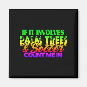 Vintage Beach Soccer 3 T-Shirt Magnet