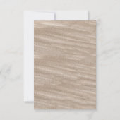 Vintage Beach Waves und Sand Wedding RSVP Cards (Rückseite)