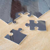Vintage-Beagle auf einer verschneiten viktorianisc Puzzle (Seite)