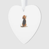 Vintage Beagle Dog Back View Illustration Pet Love Ornament (Vorderseite)