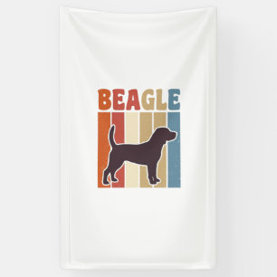 Vintage-Beagle-Hund Retro-Streifen-Vektor-Design_1 Banner