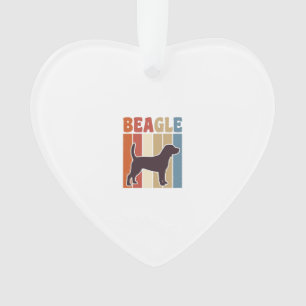 Vintage-Beagle-Hund Retro-Streifen-Vektor-Design_1 Ornament