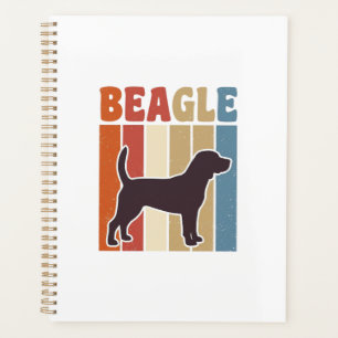 Vintage-Beagle-Hund Retro-Streifen-Vektor-Design_1 Planer