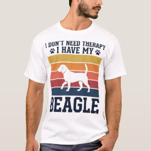 Vintage-Beagle-Hund-Therapie-Shirt-Design_1 T-Shirt