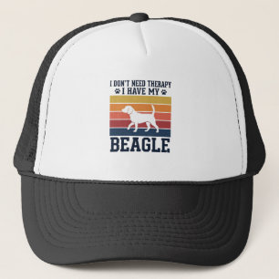 Vintage-Beagle-Hund-Therapie-Shirt-Design_1 Truckerkappe