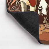 Vintage Beagle-Malerei auf Mauspad (Ecke)