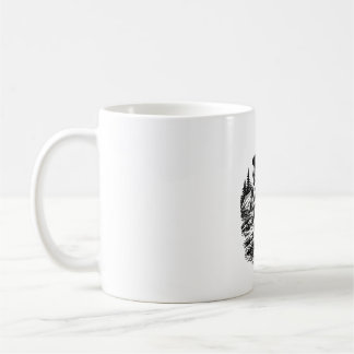Vintage-Beagle-Scout - Abenteuerhund-Holzschnittku Kaffeetasse