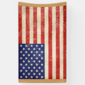 Vintage beängstigende amerikanische Flagge Banner (Vertikal)