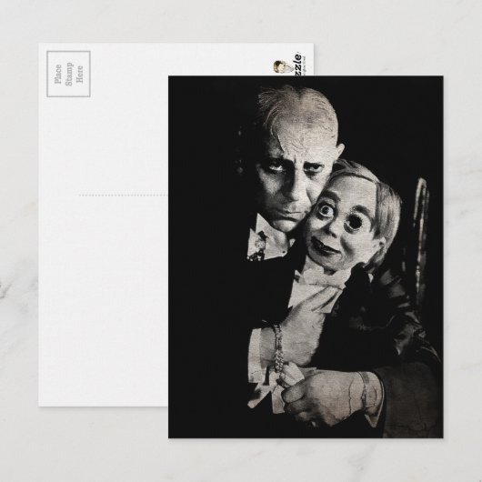 Vintage Beängstigende Dummy Postkarte (Vorne/Hinten)