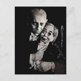 Vintage Beängstigende Dummy Postkarte