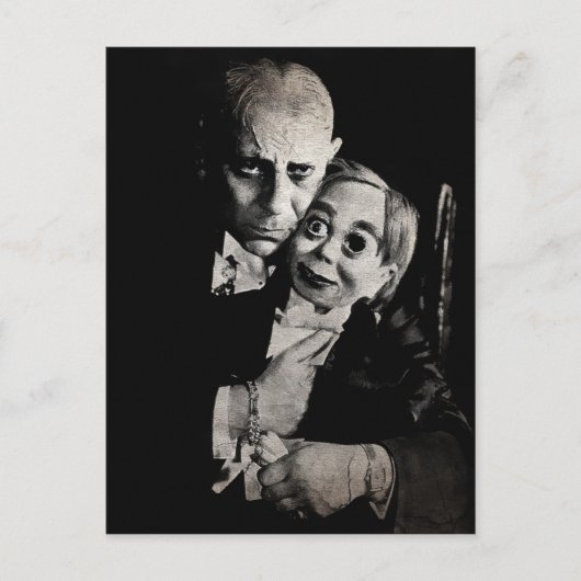 Vintage Beängstigende Dummy Postkarte (Vorderseite)