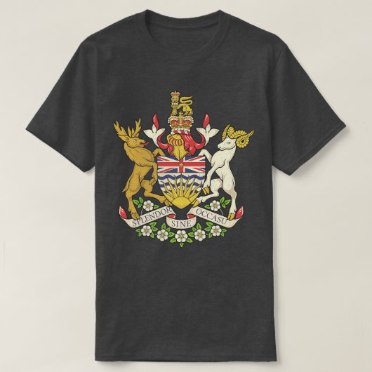 Vintage beängstigende Wappen - British Columbia T-Shirt (Design vorne)