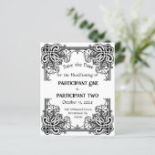 Vintage Bearbeitung von Rahmen oder Hochzeitarbeit (Stehend Vorderseite)