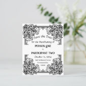 Vintage Bearbeitung von Rahmen oder Hochzeitarbeit (Stehend Vorderseite)