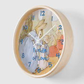 Vintage Beatrix Potter Kinderzimmer Wanduhr (Winkel)