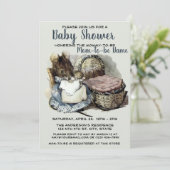 Vintage Beatrix Potter Maus Kinderdusche Vorlage (Stehend Vorderseite)