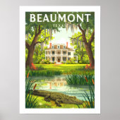 Vintage Beaumont Texas Poster (Vorne)