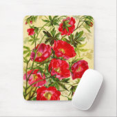 Vintage Beauties Blumenmousepad Mousepad (Mit Mouse)