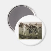Vintage Beauties Magnet (Vorderseite/Rückseite)