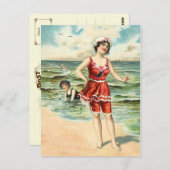 Vintage Beauties Postkarte (Vorne/Hinten)
