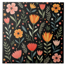 Vintage Beautiful Floral Populäre Sammlung Fliese