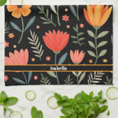 Vintage Beautiful Floral Populäre Sammlung Geschirrtuch (Gefaltet)