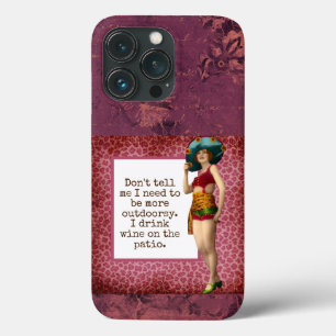 Vintage Beauty Drink Wein Funny Case-Mate iPhone Hülle