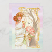 Vintage Beauty Einladung (Vorne/Hinten)