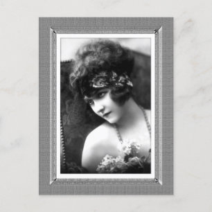 Vintage Beauty - Erinnerungen - in Schwarzweiß Postkarte