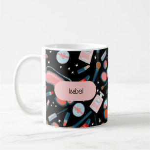 Vintage Beauty Kosmetik Makeup-Artist individuell Kaffeetasse