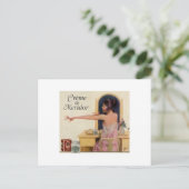Vintage Beauty-Werbekarten Postkarte (Stehend Vorderseite)