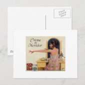 Vintage Beauty-Werbekarten Postkarte (Vorne/Hinten)
