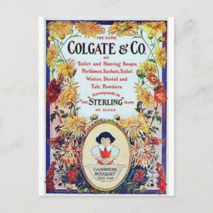 Vintage Beauty-Werbekarten Postkarte