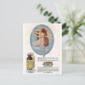 Vintage Beauty-Werbekarten Postkarte (Stehend Vorderseite)