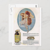 Vintage Beauty-Werbekarten Postkarte (Vorne/Hinten)