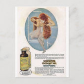 Vintage Beauty-Werbekarten Postkarte (Vorderseite)
