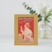 Vintage Beauty-Werbung Postkarte (Stehend Vorderseite)