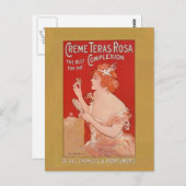 Vintage Beauty-Werbung Postkarte (Vorne/Hinten)