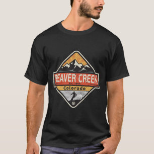 Vintage Beaver Creek Colorado Schneebedeckte Bergs T-Shirt