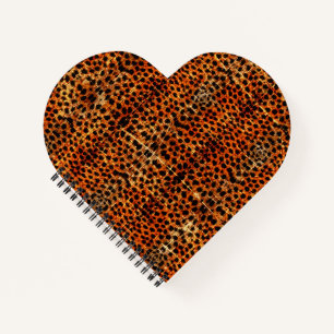 Vintage bedrückte Grunge Cheetah Animal Print Notizblock
