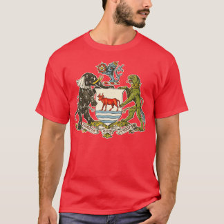 Vintage, bedrückte Wappen von Oxford T-Shirt